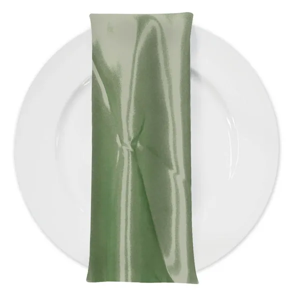 Bridal Satin Table Napkin in Sage 152